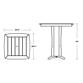 Thumbnail for Nautical Trestle 37" Bar Table