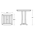 Thumbnail for Nautical Trestle 37" Bar Table