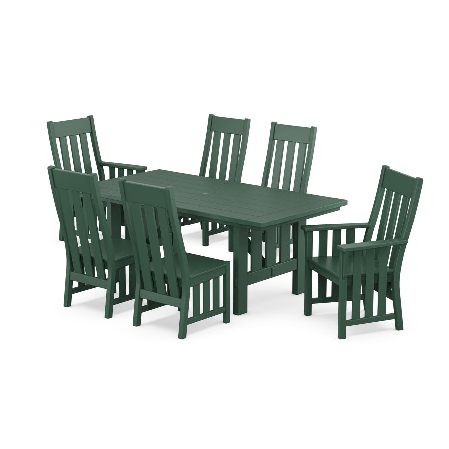POLYWOOD Acadia 7-Piece Dining Set in Green