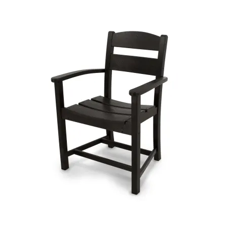 POLYWOOD Classics Dining Arm Chair in Black