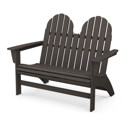 POLYWOOD Vineyard Adirondack Bench in Vintage Finish