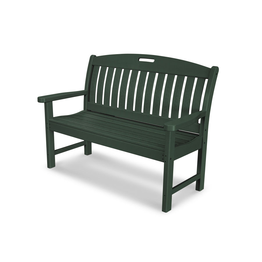 POLYWOOD Nautical 48" Bench in Green