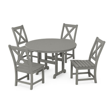 Braxton Side Chair 5-Piece Round Dining Set