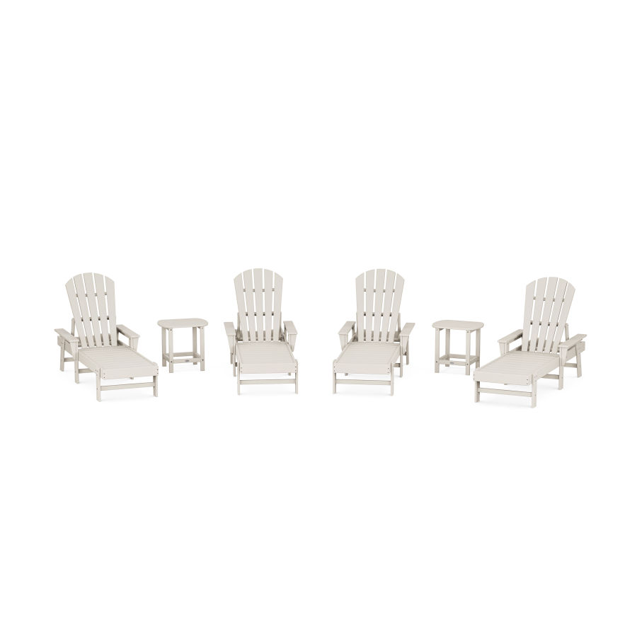 POLYWOOD South Beach Chaise 6-Piece Set in Sand