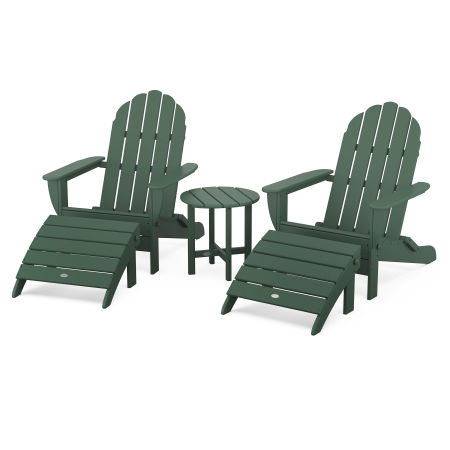Classic Oversized Adirondack 5-Piece Casual Set in Green