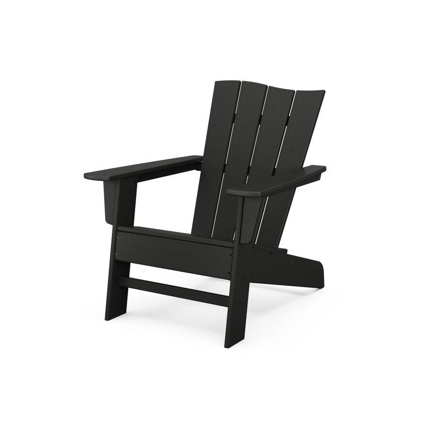POLYWOOD The Wave Chair Left in Black