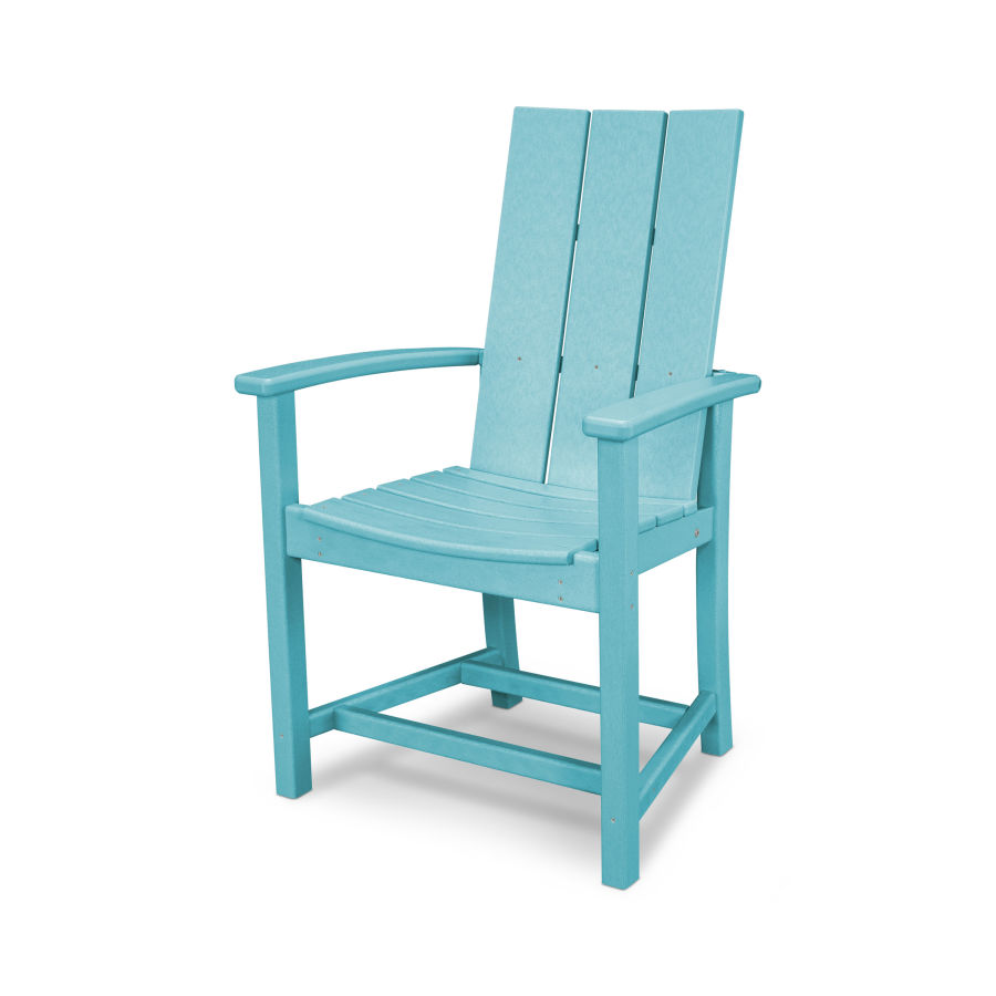POLYWOOD Modern Upright Adirondack Chair in Aruba