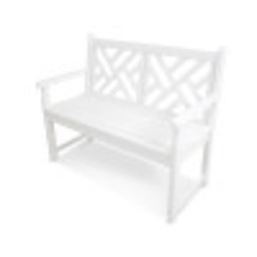 POLYWOOD Chippendale 48" Bench in White