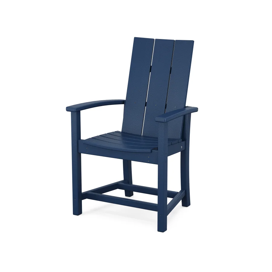 POLYWOOD Modern Adirondack Dining Chair in Navy