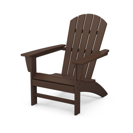 POLYWOOD Nautical Adirondack Chair in Mahogany
