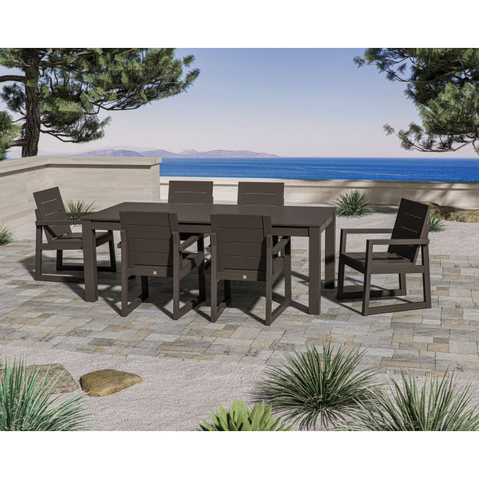POLYWOOD Elevate 7-Piece Parsons Table Dining Set