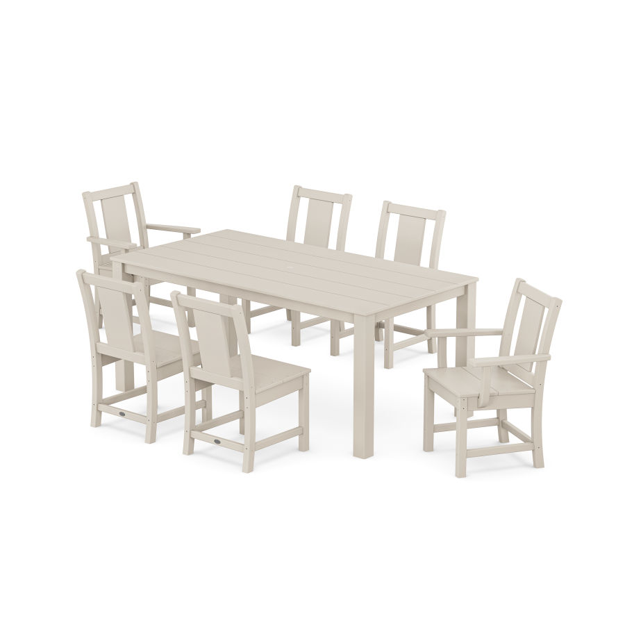 POLYWOOD Prairie 7-Piece Parsons Dining Set in Sand