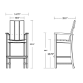 Thumbnail for Modern Adirondack Bar Chair