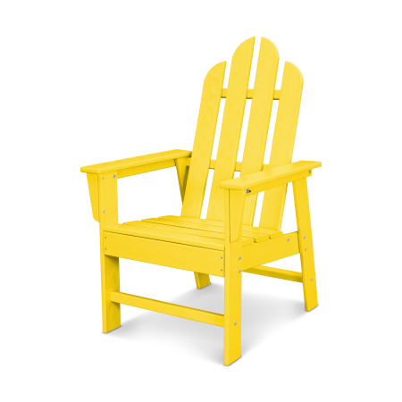 POLYWOOD Long Island Upright Adirondack Chair in Lemon