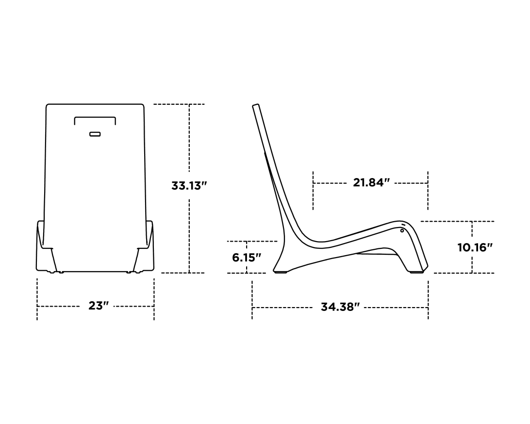 Dimensions for Laguna In-Pool Chair