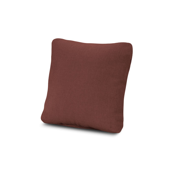 POLYWOOD 18" Outdoor Throw Pillow in Essential Garnet