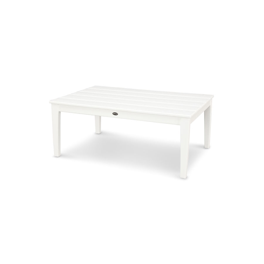 POLYWOOD Newport 28" x 42" Coffee Table in White