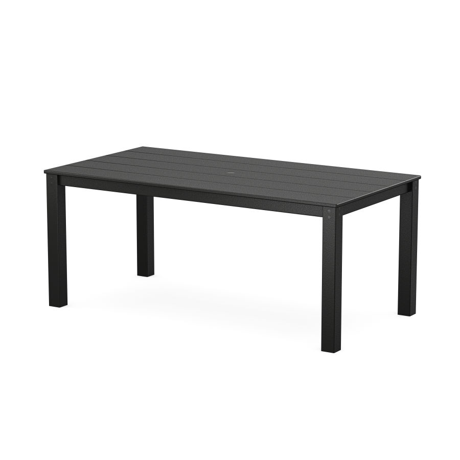 POLYWOOD Parsons 38" X 72" Dining Table in Black