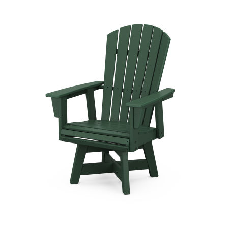 Nautical Adirondack Swivel Dining Chair in Green