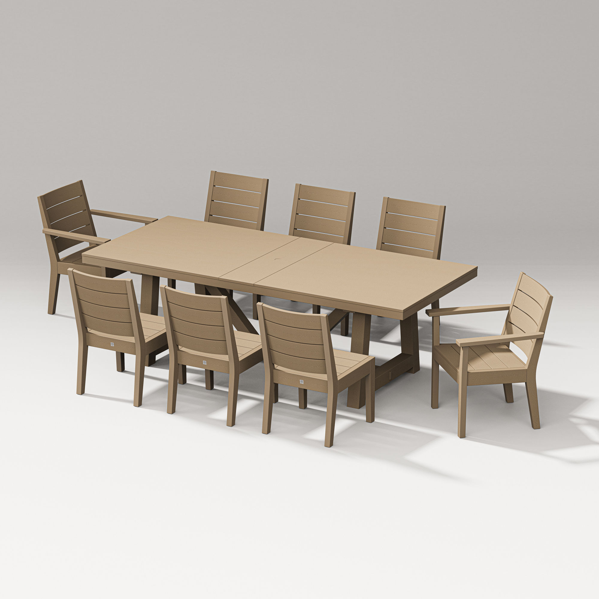 POLYWOOD® Latitude 9Piece AFrame Table Dining Set PWS14261