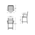 Thumbnail for Lakeside Counter Arm Chair