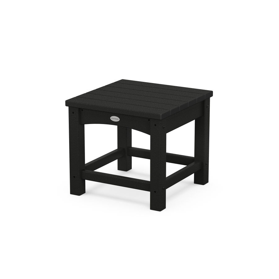 POLYWOOD Club 18" Side Table in Black