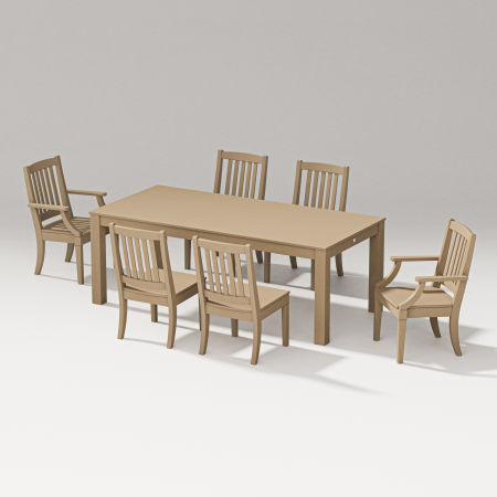 POLYWOOD Estate 7-Piece Parsons Table Dining Set
