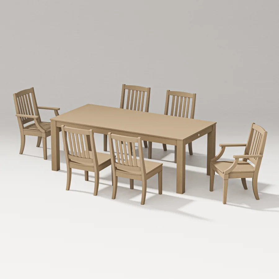 POLYWOOD Estate 7-Piece Parsons Table Dining Set