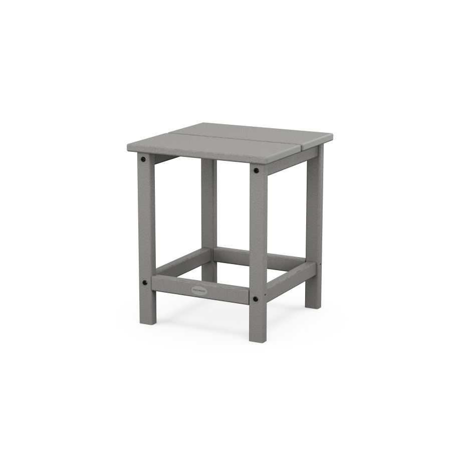 POLYWOOD Studio Square Side Table in Slate Grey