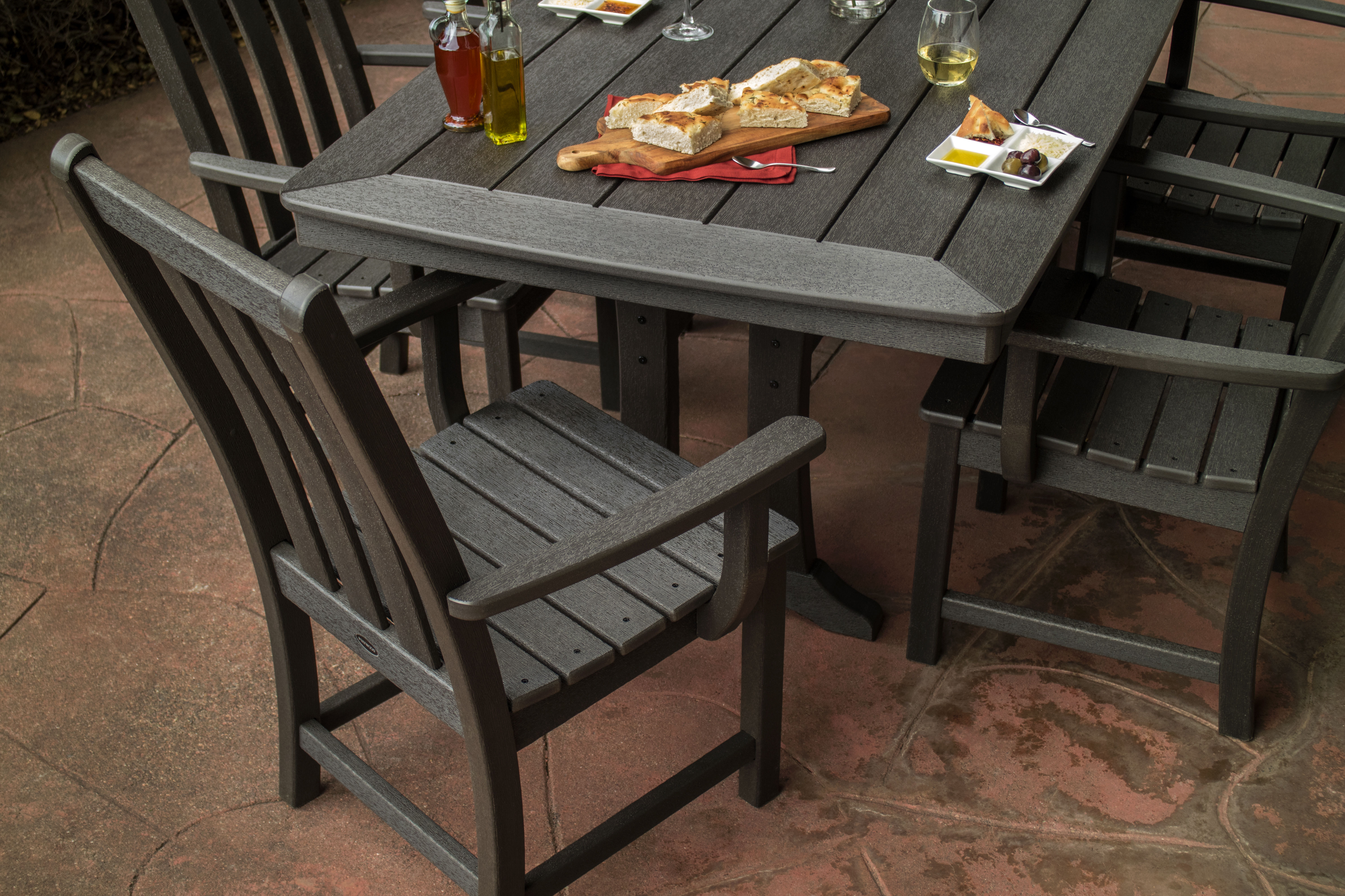 POLYWOOD® Vineyard 7Piece Dining Set in Vintage Finish PWS4071V POLYWOOD® Official Store