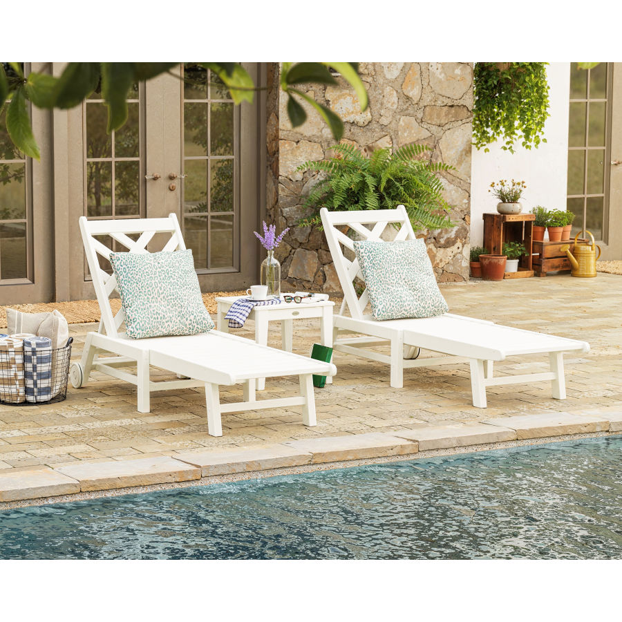 Wovendale 3-Piece Chaise Set with Wheels