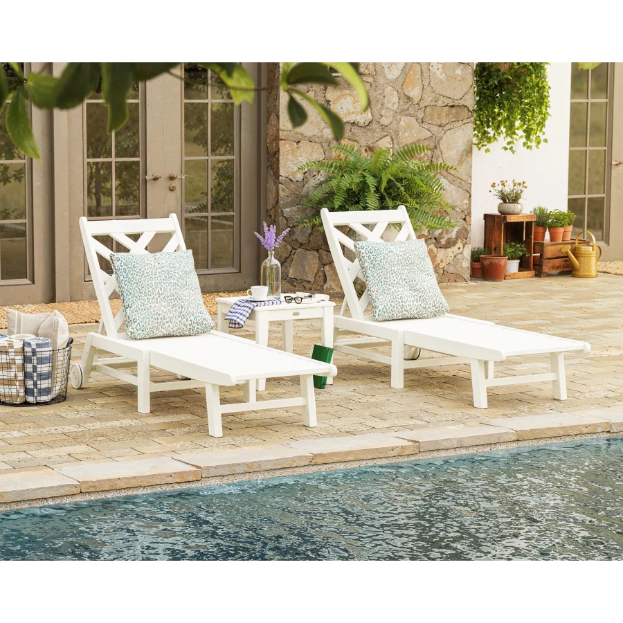 Wovendale 3-Piece Chaise Set with Wheels