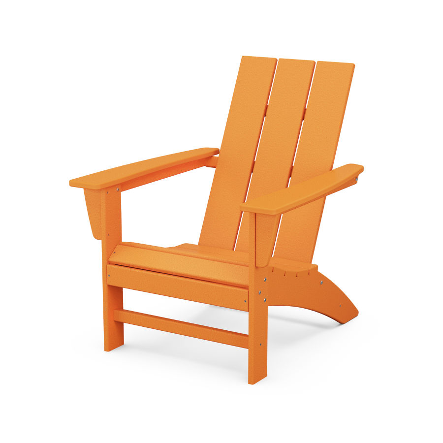 POLYWOOD Modern Adirondack Chair in Tangerine