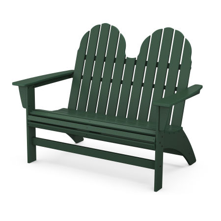 POLYWOOD Vineyard 48" Adirondack Bench in Green