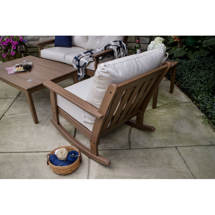 POLYWOOD Vineyard 4-Piece Deep Seating Rocking Chair Set