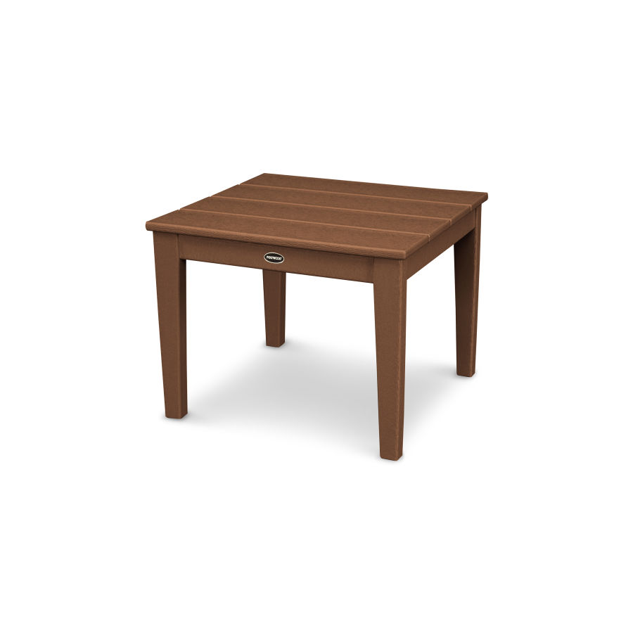 POLYWOOD Newport 22" End Table in Teak
