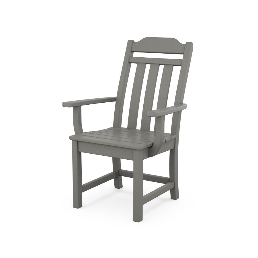 POLYWOOD Country Living Dining Arm Chair in Slate Grey