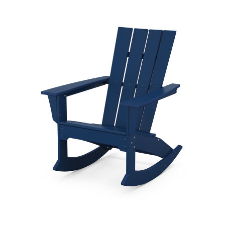 Quattro Adirondack Rocking Chair in Navy
