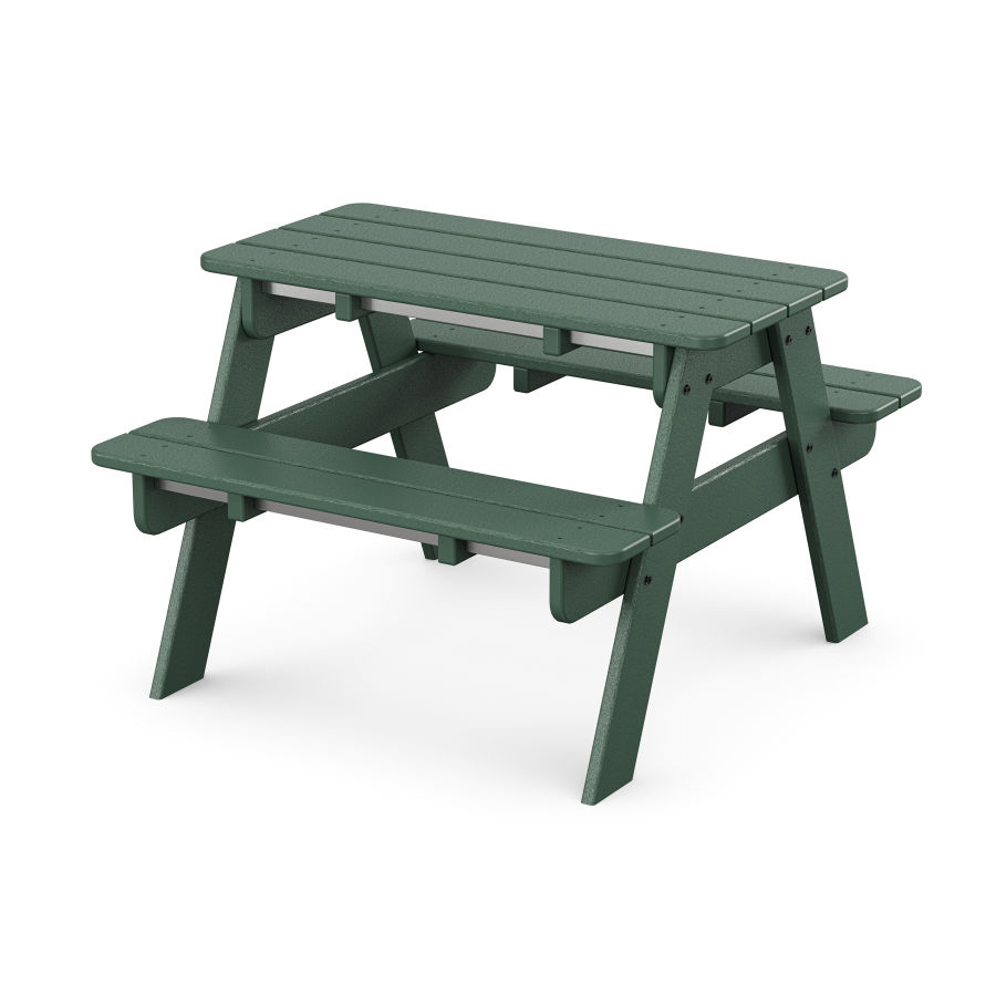POLYWOOD Kids Picnic Table in Green