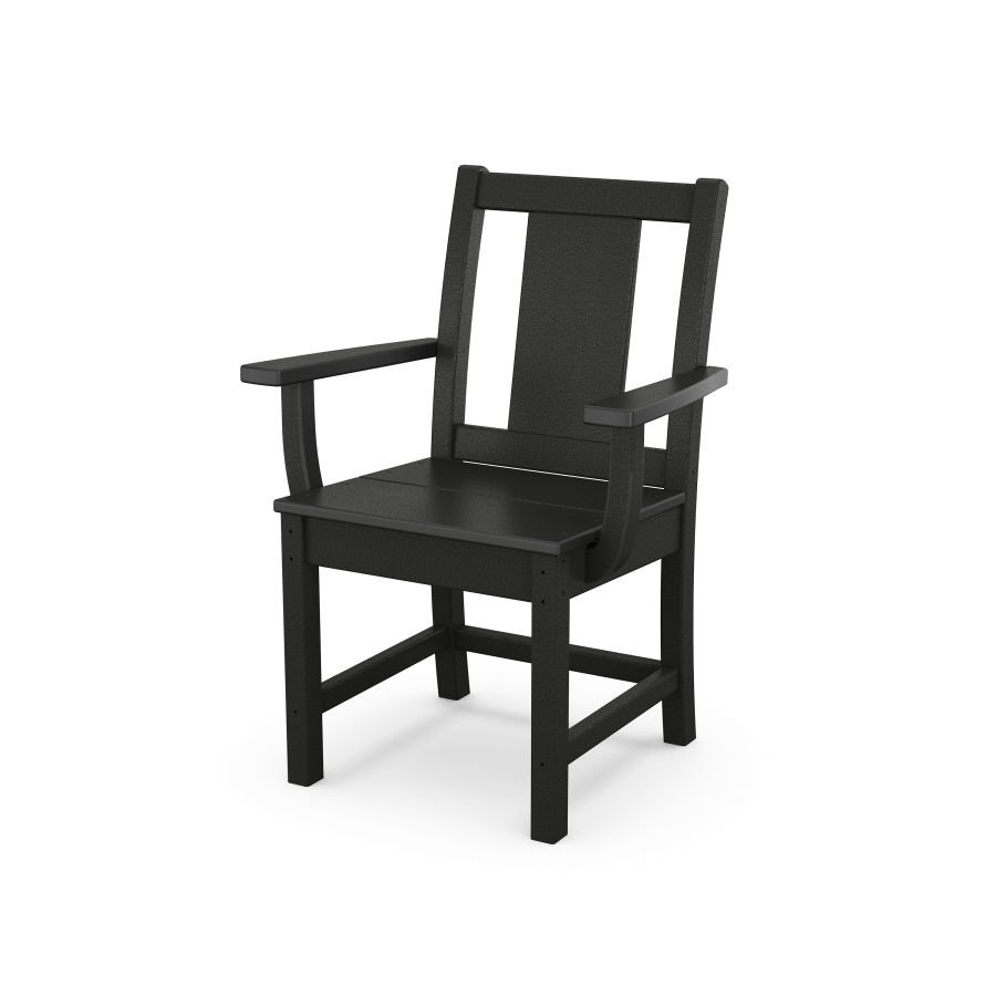 POLYWOOD Prairie Dining Arm Chair in Black