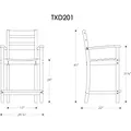 Thumbnail for Monterey Bay Counter Arm Chair