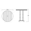 Thumbnail for 36" Round Farmhouse Bar Table