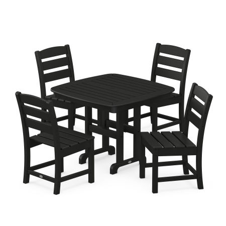 Lakeside 5-Piece Side Chair Dining Set in Black