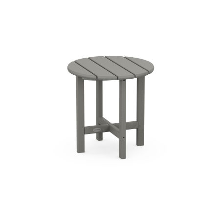 Round 18" Side Table in Slate Grey