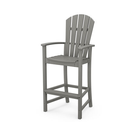 POLYWOOD Palm Coast Bar Chair in Slate Grey