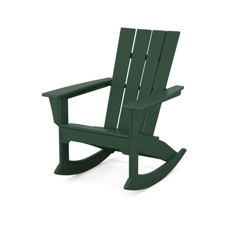 POLYWOOD Quattro Adirondack Rocking Chair in Green