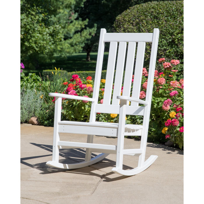 Polywood vineyard adirondack rocking chair