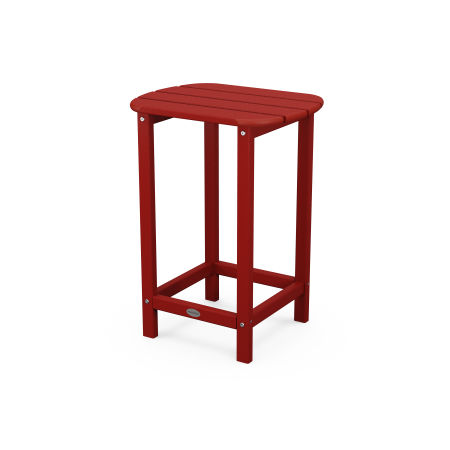 South Beach 26" Counter Side Table in Crimson Red