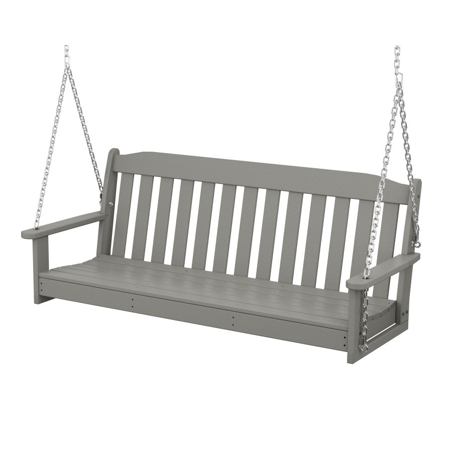 POLYWOOD Country Living 60" Swing in Slate Grey