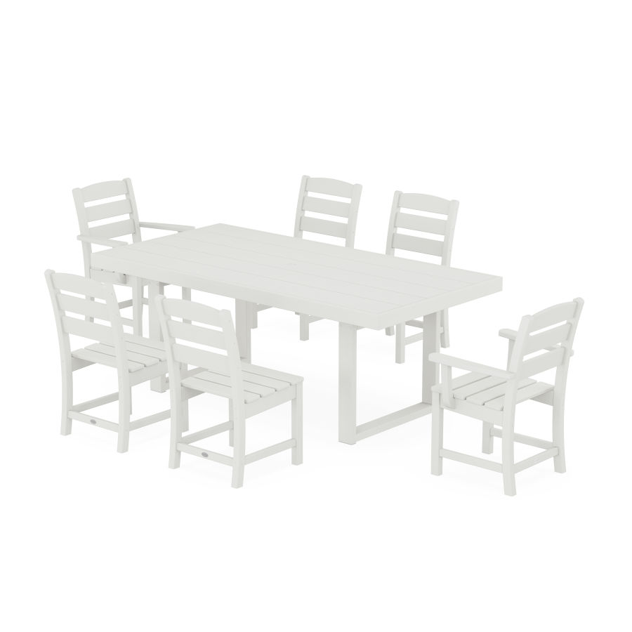 POLYWOOD Lakeside 7-Piece Dining Set in Vintage White